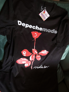 Remera Unisex Negra Depeche Mode Violator Disco