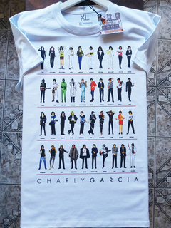 OUTLET - REMERA UNISEX blanca CHARLY EVOLUCIÓN talle XL en internet