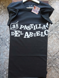Remera Unisex Negra Las Pastillas del Abuelo Logo - Beatagonia Store