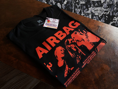 Remera Unisex Negra Airbag Diseño Banda II - comprar online