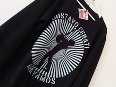 OUTLET - BUZO NEGRO Cerati AHI VAMOS talle L (falla cuello) - comprar online