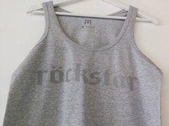 OUTLET - MUSCULOSA gris melange ROCKSTAR talle M en internet