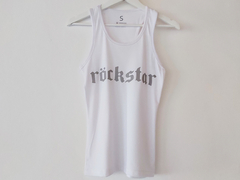 OUTLET - MUSCULOSA DEPORTIVA blanca ROCKSTAR talle S - comprar online