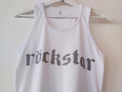 OUTLET - MUSCULOSA DEPORTIVA blanca ROCKSTAR talle S en internet