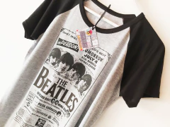 Remera Unisex Manga Ranglan The Beatles Vintage Series - comprar online