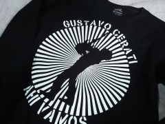 Imagen de Buzo Negro Cuello Redondo Ahí Vamos Gustavo Cerati Classic