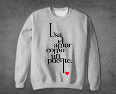Buzo Negro Cerati Usa El Amor como un Puente [Varios colores] - tienda online