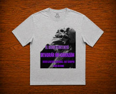 Remera Unisex Airbag Calavera Corazón Frase en internet