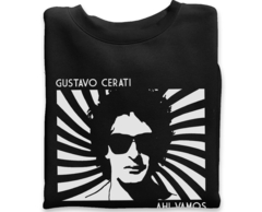 Buzo Negro Cuello Redondo Gustavo Cerati Ahi Vamos II