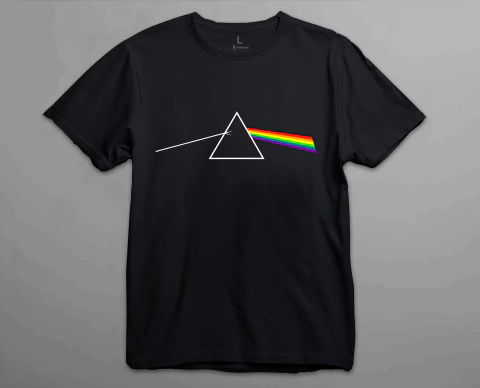 Remera Unisex Negra Dark Side Of The Moon Pink Floyd - comprar online
