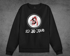 Buzo Negro Cuello Redondo Say No More Charly García - comprar online
