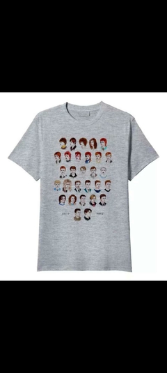 Remera Unisex David Bowie a través de las eras [Varios colores] - tienda online