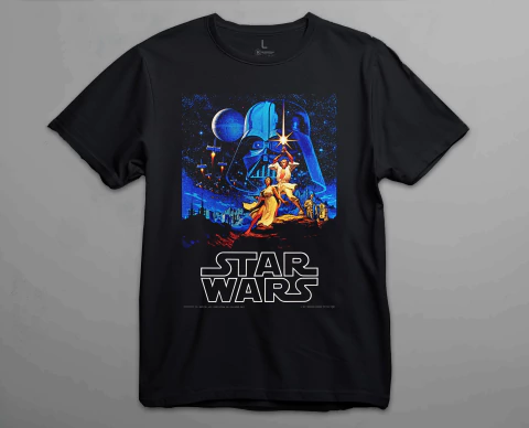 Remera Unisex Negra Star Wars Vintage Poster I - comprar online