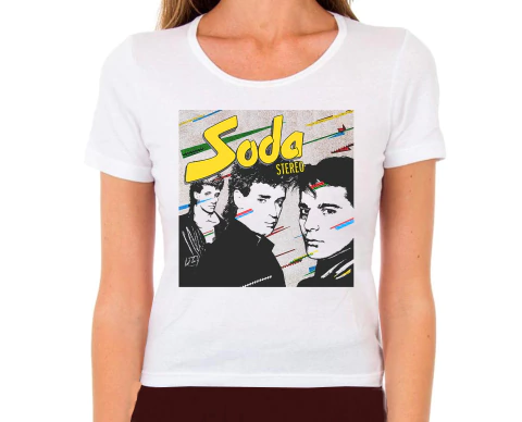Remera Blanca Dama Soda Stereo Álbum 1984 Portada - comprar online