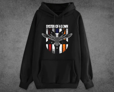 Canguro Negro System of a Down Escudo Frisado - comprar online