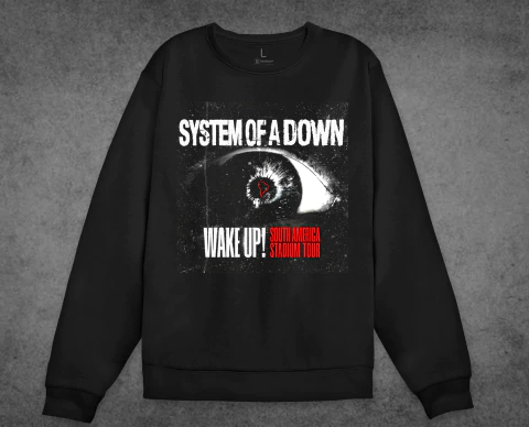 Buzo Negro System of a Down 2025 Tour C Redondo - comprar online