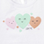 Remera bb nena combinada c/ estampa "corazones" - tienda online