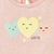 Remera bb nena combinada c/ estampa "corazones" - Gepetto Ropa para Chicos