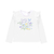 Remera bb nena c/estampa "love" c/volados