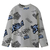 Remera jr varón oversize estampada "graffiti"