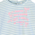 Imagen de Remera bebé nena rayada con estampa "moños"