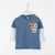 Remera bebé varón con bajomanga y estampa "explore" en internet
