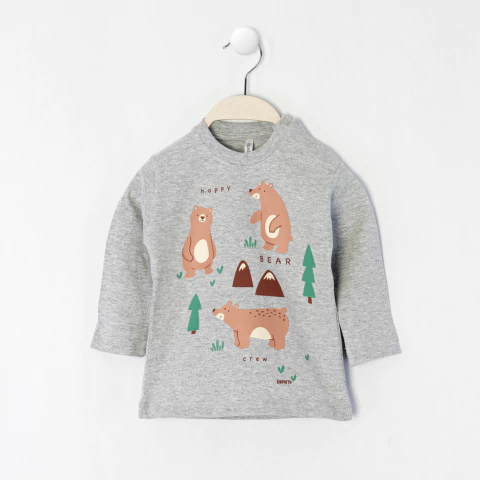 Remera bebé varón con estampa full "bear" - comprar online