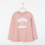 Remera jr nena jaspeada con estampa "cupid" - comprar online