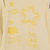 Remera jr nena con estampa full dorado "estrellas"