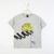 Remera jr varón oversize manga corta con estampa "skate world" en internet