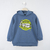 Buzo jr varón frisa oversize con capucha y estampa central "simple joys" en internet