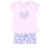 Conjunto bb nena combinado c/ estampa "corazón florcitas" en internet