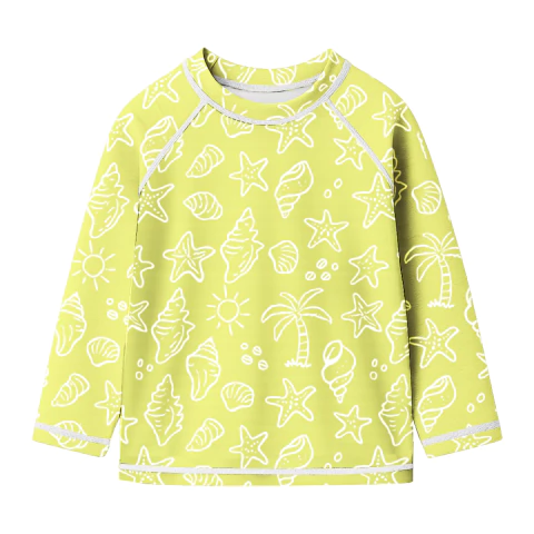 Remera jr nena UV m/ larga estampada "mar" - comprar online