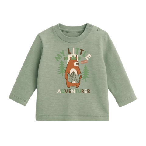 Remera bebé varón manga larga estampa explorer en internet
