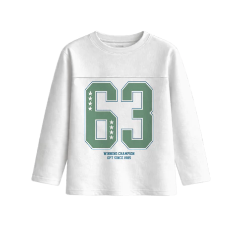 Remera oversize junior varón con recorte y estampa 63 en internet
