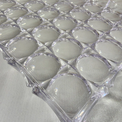 Bandeja acrilico redondos