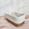 Organizador De Tela Y Bambu Natural Small - comprar online