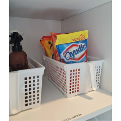 Canasto organizador con manjia CLEA grande