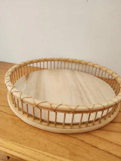 Bandeja redonda bambu en internet