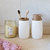 Dispenser y vaso para cepillos Begonia