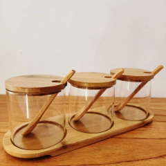 Trio de bambu para desayuno - comprar online