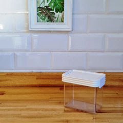 Frasco hermético de acrílico para alimentos 600cc en internet