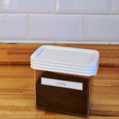 Frasco hermético de acrílico para alimentos 600cc - Organize It Argentina