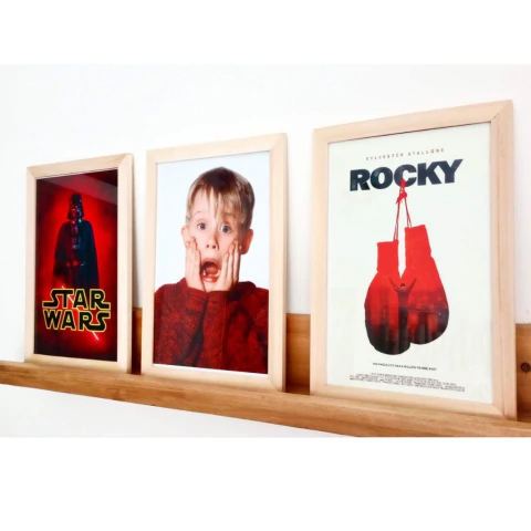 Cuadro infantil con marco de madera Mi Pobre Angelito