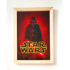 Cuadro Infantil con marco de madera Star Wars