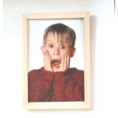 Cuadro infantil con marco de madera Mi Pobre Angelito - comprar online