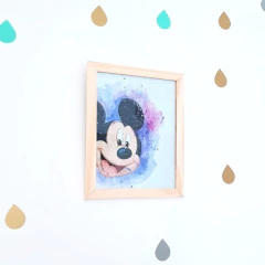 Cuadro Intanfil con marco de madera Mickey 2 - comprar online