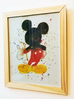 Cuadro Intanfil con marco de madera Mickey 1