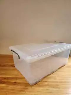 Caja transparente 40 litros con ruedas Bélgica - comprar online