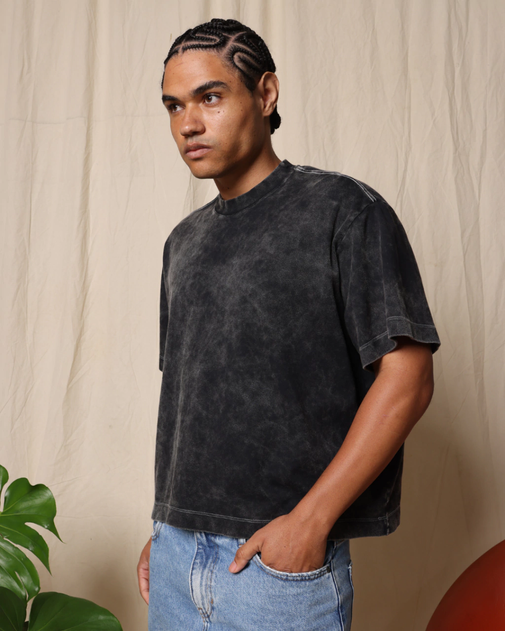 CAMISETA OVER BOXY ESTONADA